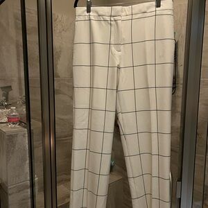 Ann Taylor Windowpane Dress Pants NWT Size 8